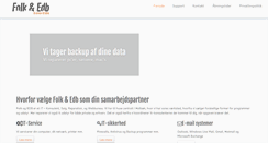 Desktop Screenshot of folkogedb.dk